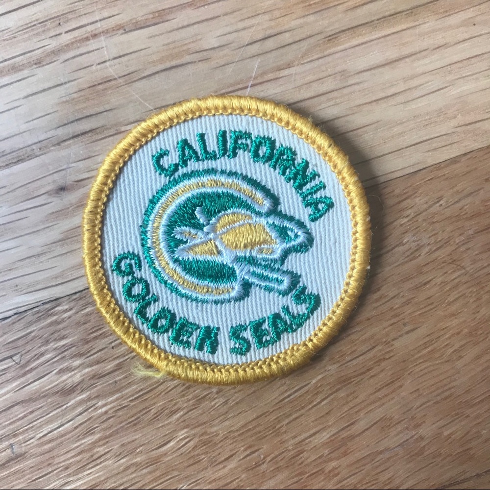 Vintage California Golden Seals patch 2” across